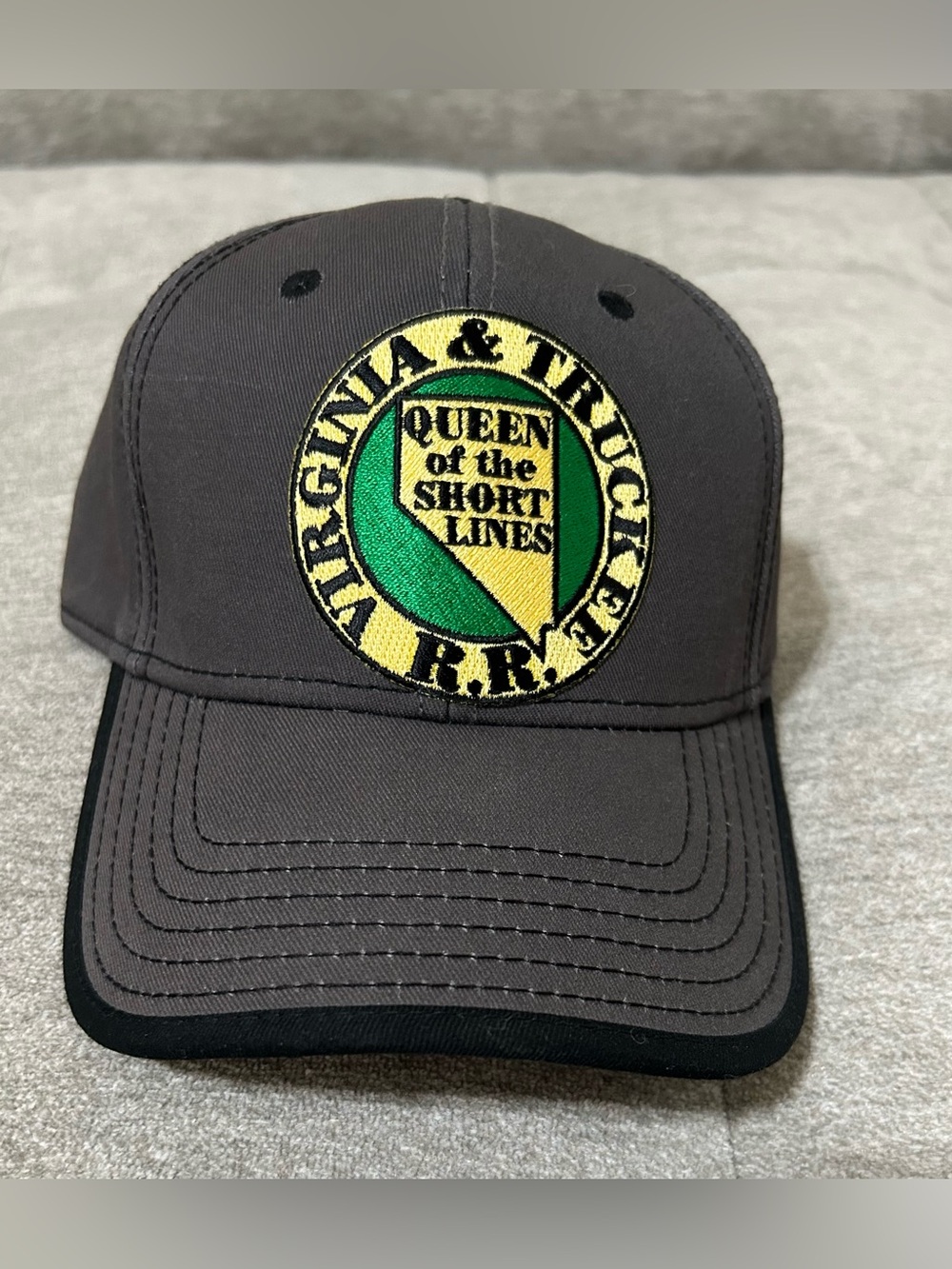 OTTO Virginia & Trucker R.R Gray Cap with Green and Gold Patch
